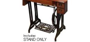 26139: AlphaSew HA1-C Treadle Machine Cast Iron All Metal Stand, Flywheel, Pedal