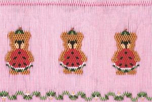 Little Memories Watermelon Surprise LM137 Smocking Plate Hand Sewing Pattern