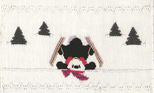 Little Memories Ski Follies LM40 Smocking Plate