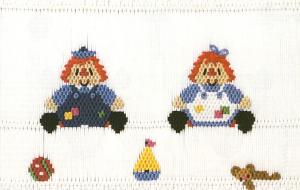 Little Memories Raggedy Friends LM114 Smocking Plate