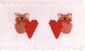 Little Memories Koala's n Hearts LM05 Smocking Plate