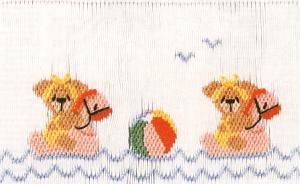 Little Memories Bear-kini-Fun LM31 Smocking Plate