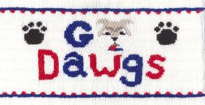 Cross-eyed Cricket CEC227 Go DAWGS Smocking Plate Design, Colors