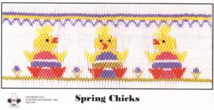 Cross-eyed Cricket  CEC204 Spring Chicks Smocking Plate