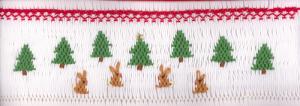 Cross-eyed Cricket  CEC181 Winter Wonderland Smocking Plate