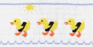 Cross-eyed Cricket  CEC124 Water Wings Ducks Smocking Plate