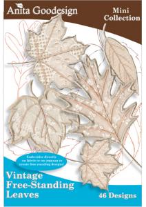 Anita Goodesign 77MAGHD Vintage Free- Standing Leaves Mini Collection Embroidery Design Pack on CD