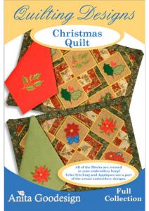 Anita Goodesign 145AGHD Christmas Quilt Full Collection Multi-format Embroidery Design Pack on CD