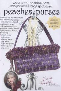 Jenny Haskins Peaches Purses Multi-Formatted CD Plus Floriani Tearaway Magic fusible and Tearaway