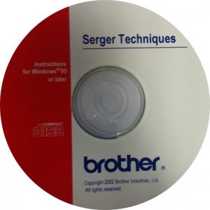 Brother, 1034D, 1134DW, 3034D, CD Video, on Overlock, Serger, Techniques, Decorative, Stitching, and use of, Six Optional, Accessory, Feet