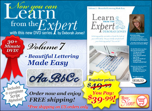 DIME LFE0070 Learn from Expert Deborah Jones Vol 7 Beautiful Lettering Made Easy DVD