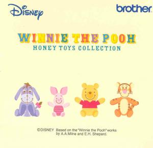 Brother, SA313D, Winnie, Pooh, Toy, Collection, Disney, Embroidery, Card, 31, Designs, 4x4", machine, model, number, end, D, REDUCED, $30