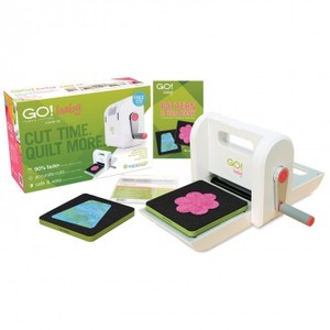 CUTTER -ACCUQUILT GO! BABY, AccuQuilt Go Baby 55300, AccuQuilt Go Baby 55600 Quilt Fabric Die Cutter Starter Set* Cuts 6" Wide x 6 Layers, 8Lbs