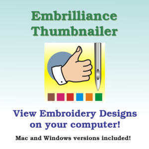Embrilliance EMT10 ThumbNailer Embroidery Design Software for MAC & Windows