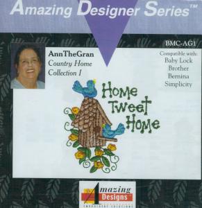 Amazing Designs BMC AG1 AnnTheGran Country Home Collection I Brother Embroidery Card