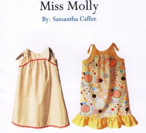 The Handmade Dress HDP7 Miss Molly, Pattern Size 18mo-6yrs