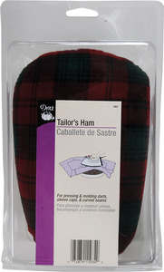 Dritz, D562, Tailors, Ham, Quantity, 2, Tartan, Wool, Cotton, Covers, Molding, Shaping, darts, seams, sleeve, caps, collar, Dress, making