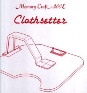 Janome 856402003 Clothsetter Hoop Placement for Memory Craft MC200E Machine Only, Accessory and Grid, Markings for .sew and .jef Embroidery Designs