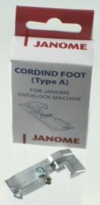 Janome 200207108 Serger Snap On Cording Foot A for Most All Overlocks*