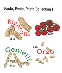 Amazing Designs / Great Notions 1393 Pasta, Pasta, Pasta Collection I Multi-Formatted CD