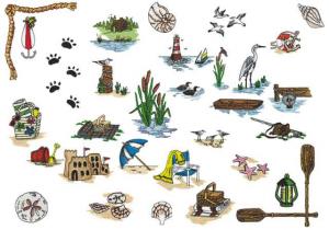205: Amazing Designs PFMC NZ4 Sewing with Nancy Zieman's Memories by the Shore Pfaff Embroidery Cards, Compatible With