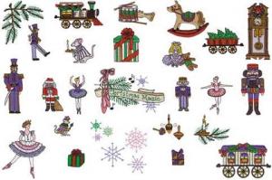 Amazing Designs BMC NZ6 Sewing with Nancy Zieman Collection VI Christmas Magic Brother Embroidery Card