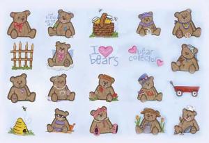 Amazing Designs Sensational Series Plush Pals Teddy Collection 1 Embroidery Card
