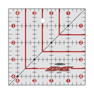 Sullivans 38174 Cutting Edge 4.5" Square Gridded Ruler, Edge Sharpens