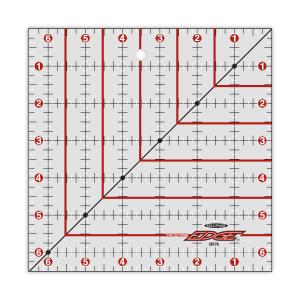 Sullivans 38176 Cutting Edge 6.5" Square Gridded Ruler, Blade Sharpener