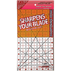 6.5X12.5  -RULER CUTTING EDGE 6, Sullivans 38202 Cutting Edge 6.5" x 12.5" Gridded Ruler, Blade Sharpener