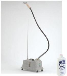 Jiffy J-4000M Commercial Fabric Garment Upholstery Steamer, Metal Head & Wood Handle  +Bonus $10 Value Essential Jiffy Boiler Tank Cleaner Solution