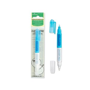 Clover CL5013 Blue Chacopen Water Soluble Chaco Pen with Eraser End