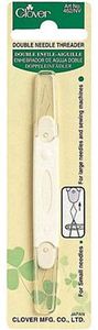 Clover 462 Double Needle Threader, 1 End Small Eye, Other End Large Eye
