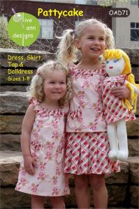 Olive Ann Designs OAD71 Pattycake Pattern Sizes 1-8