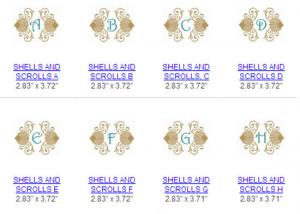 Great Notions  112446  Seashell Scroll Font - Small Multi-Formatted CD
