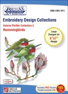 Great Notions  VP3 Valerie Pfieffer Hummingbirds Jumbo Designs Multi-Formatted CD