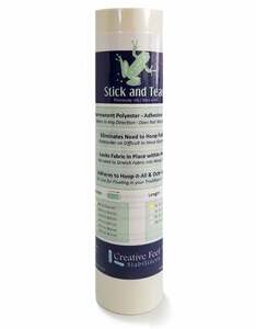 Creative Feet Stick and Tear Stabilizer SIA Stick It All 8.5 in x 20 ft Roll