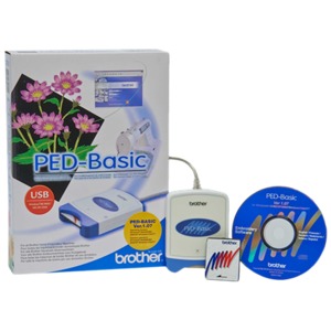 Brother, PED BASIC v 1.07, Embroidery Memory Card, Writer Box, Rewritable , 4MB, Blank Card, USB Cable, Downloads Designs