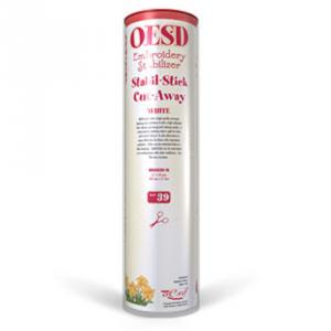 OESD, HBSSC39-15, Stabil, Stick, Cut, Away, Adhesive, Stabilizer, Backing, 15, Inch, 10, yard, Roll, WHITE, Light, weight, Embroidery, Machine, Fabric, Hoop