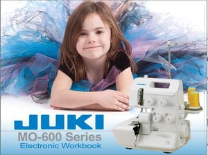 Juki Instructional Interactive Electronic Workbook CD, 2-3-4 Thread Home Overlock Serger Sewing Machines: MO623 634D 644D 654DE 734DE Bernina Bernette