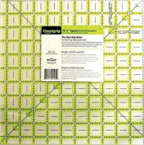 OmniGrid OGN105 10.5" Square Ruler Non-Slip Backing Eliminates Slipping