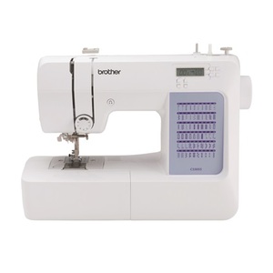 31050: Brother CS5055 60/97 Stitch Computer Sewing Machine, 5 of 1-Step Buttonholes, Auto Threader, Top Drop In Bobbin, 7 Feet,