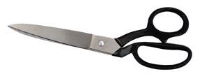 Wolff 500-12 Heavy Duty 12" Scissors Shears Bent Trimmers 6" Cut Length, All Metal, Hardened Blades, Carbon Steel, Chrome Plated, Honed Cutting Edge