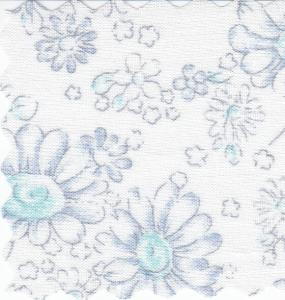 Bear Threads Swiss Batiste Pastel Print Blue 10Yd Bolt 16.99 A Yd 100% Cotton 45" Wide
