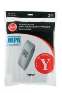 31961: Hoover AH10040, 2 pack Type Y HEPA Filter Dust Bag for Vacuums Cleaners