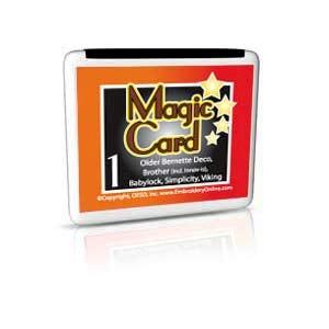 Magic Box Rewritable Blank Embroidery Card for Brother .pes Format for Brother .pes Reader Writer Format Converter Boxes Magic Amazing Ultimate Brother PE Design