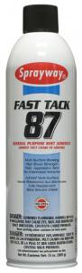 32015: Sprayway SW087 Fast Tack 87 Adhesive Mist Spray, Case of 12 x 20oz Cans