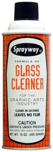 32016: Sprayway A40G-12 Formula 40 Graphic Arts Glass Cleaner 12 Cans x16oz Ea