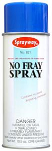 32018: Sprayway SW821 No Fray Fine Mist Spray (Fray Check Fray Stop) 16oz Cans Case of 12, Fast Dry, Prevent Fabric Unraveling, Seams, Edges, Corners Sealant