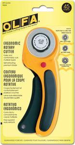 DELUXE    -ROTARY CUTTER 45MM, Olfa RTY2DX 45mm Handheld Rotary Cutter, Fabric and Cloth Cutting Tool